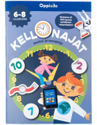 Kellonajat puuha- ja tarrakirja 6-8 v